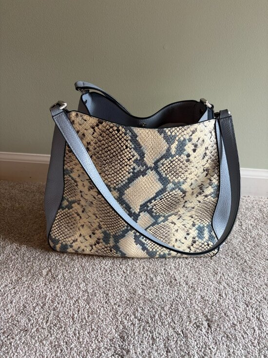 s-l1200.jpg Kate Spade light blue snakeskin Leila shoulder bag